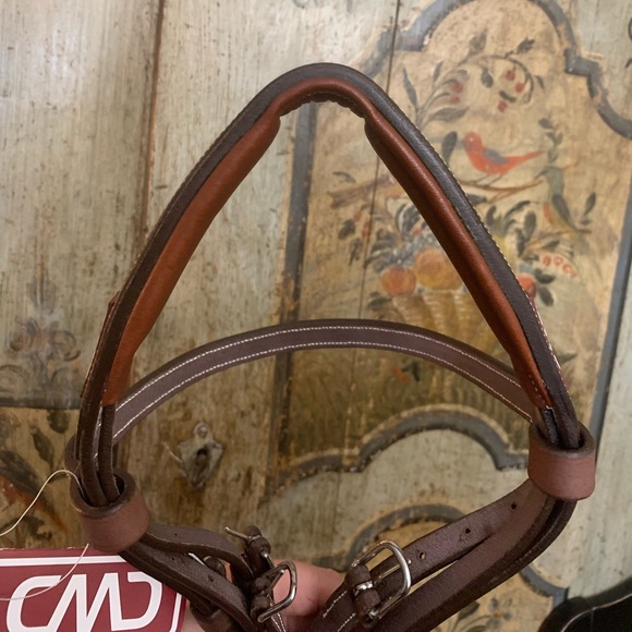 SOLD BRAND NEW brown CWD raised French noseband bridle - Picture 8 of 10